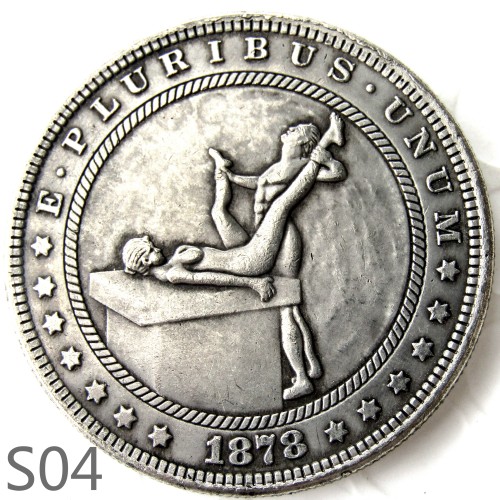 HOBO Sex Morgan Silver Dollar Copy Coin TypeS04
