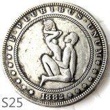 HOBO 1882cc Sex Morgan Silver Plated Dollar Copy Coin TypeS25
