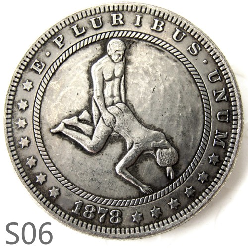 HOBO Sex Morgan Silver Dollar Copy Coin TypeS06
