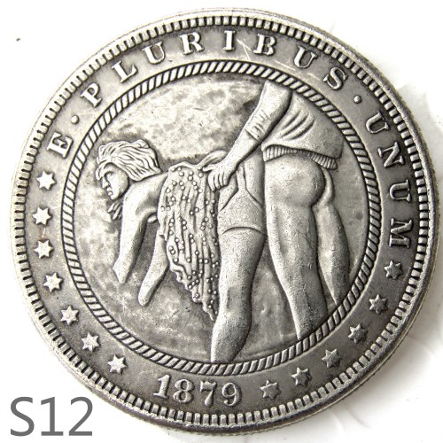 HOBO Sex Morgan Silver Dollar Copy Coin TypeS12