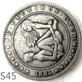 HOBO 1885cc Sex Morgan Silver Plated Dollar Copy Coin TypeS45