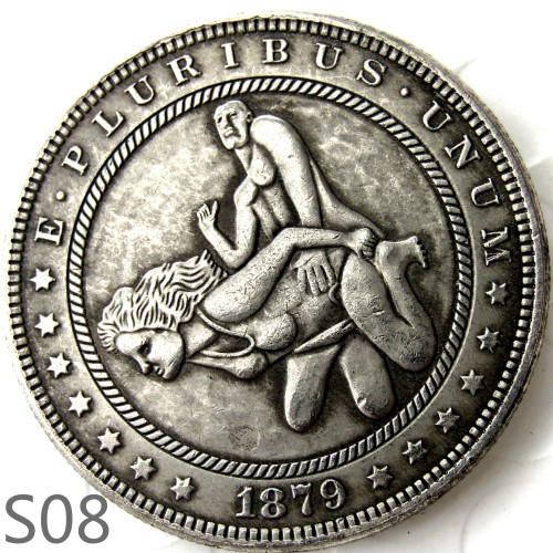 HOBO Sex Morgan Silver Dollar Copy Coin TypeS08