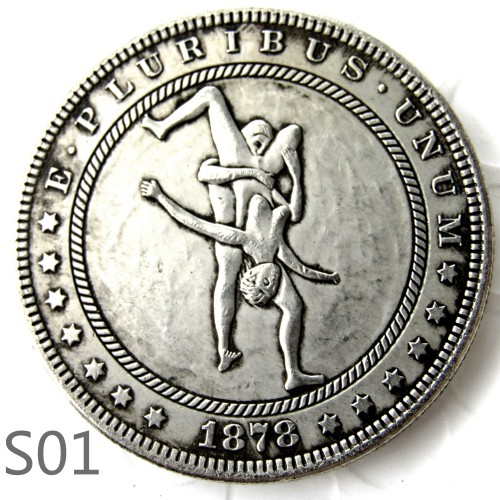 HOBO Sex Morgan Silver Dollar Copy Coin TypeS01