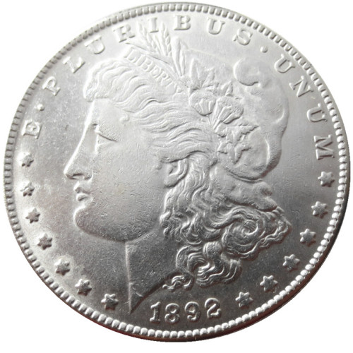 90% Silver US 1892S Morgan Dollar Silver Copy Coin