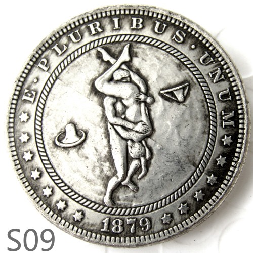 HOBO Sex Morgan Silver Dollar Copy Coin TypeS09