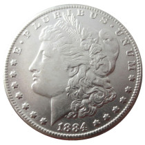 90% Silver US 1884CC Morgan Dollar Silver Copy Coin