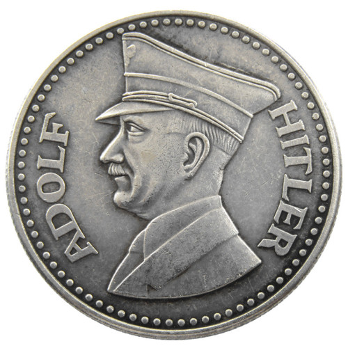 German WW2 5 Mark Commemorative Silver Plated/Gold Plated Coin Copy Type37