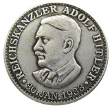 German WW2 5 Mark Commemorative Silver Plated/Gold Plated Coin Copy Type28