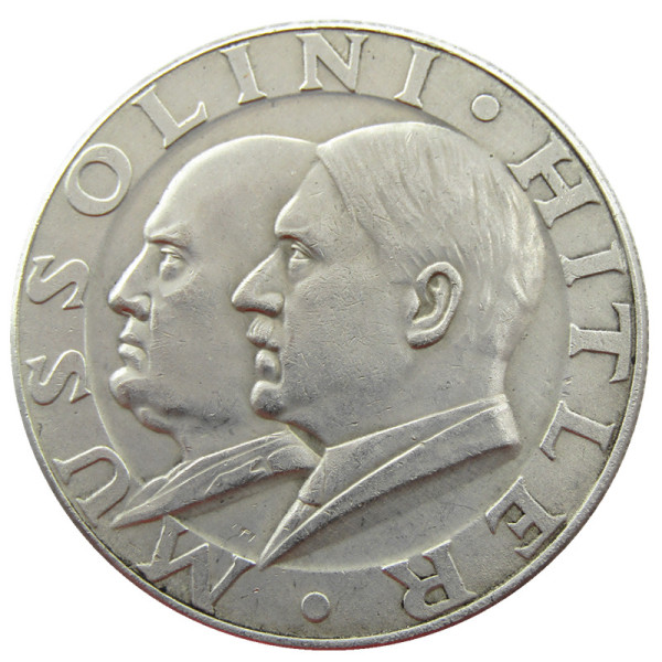 German WW2 5 Mark Commemorative Silver Plated/Gold Plated Coin Copy Type31
