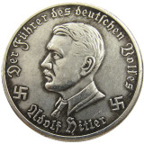 German WW2 5 Mark Commemorative Silver Plated/Gold Plated Coin Copy Type22