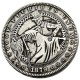 HOBO US Morgan Silver Plated Dollar skull zombie skeleton Copy Coin Type33