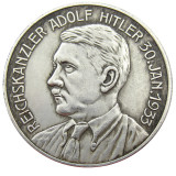 German WW2 5 Mark Commemorative Silver Plated/Gold Plated Coin Copy Type04