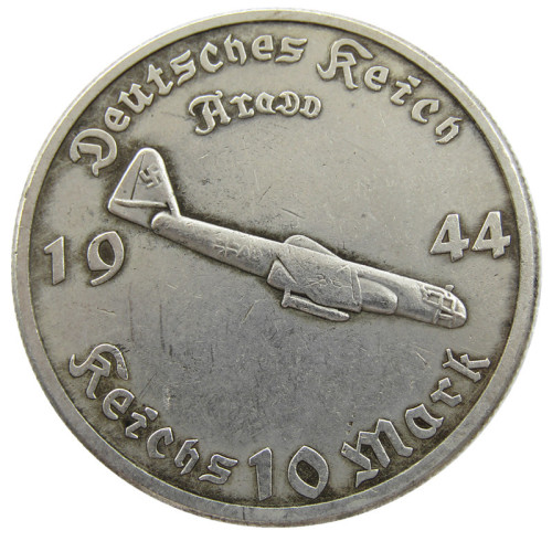 German WW2 5 Mark Commemorative Silver Plated/Gold Plated Coin Copy Type12