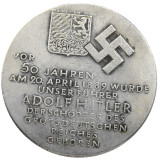 German WW2 5 Mark Commemorative Silver Plated/Gold Plated Coin Copy Type25
