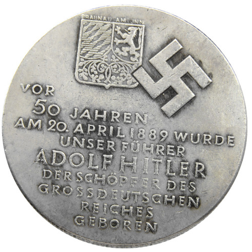 German WW2 5 Mark Commemorative Silver Plated/Gold Plated Coin Copy Type25