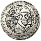 HOBO US Morgan Silver Plated Dollar skull zombie skeleton Copy Coin Type29