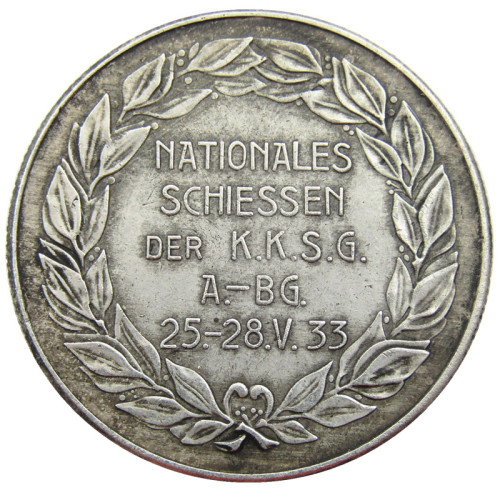 German WW2 5 Mark Commemorative Silver Plated/Gold Plated Coin Copy Type04