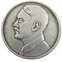 German WW2 5 Mark Commemorative Silver Plated/Gold Plated Coin Copy Type27 German WW2 5 Mark Commemorative Silver Plated/Gold Plated Coin Copy Type27
