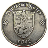 German WW2 5 Mark Commemorative Silver Plated/Gold Plated Coin Copy Type07