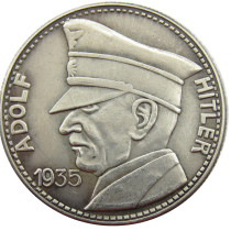 German WW2 5 Mark Commemorative Silver Plated/Gold Plated Coin Copy Type05 German WW2 5 Mark Commemorative Silver Plated/Gold Plated Coin Copy Type05
