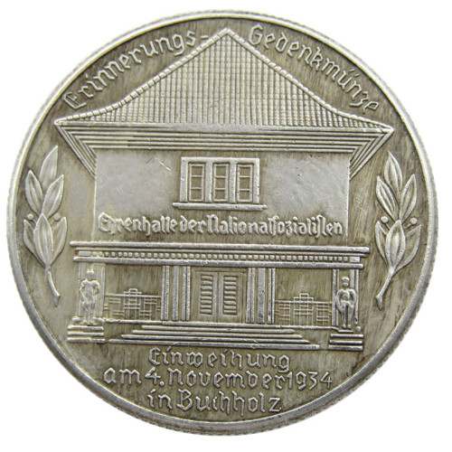 German WW2 5 Mark Commemorative Silver Plated/Gold Plated Coin Copy Type15