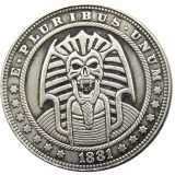 HOBO US Morgan Silver Plated Dollar skull zombie skeleton Copy Coin Type126