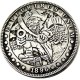 HOBO US Morgan Silver Plated Dollar skull zombie skeleton Copy Coin Type45