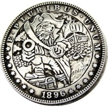 HOBO US Morgan Silver Plated Dollar skull zombie skeleton Copy Coin Type45 HOBO US Morgan Silver Plated Dollar skull zombie skeleton Copy Coin Type45