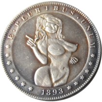 HOBO US Morgan Silver Plated Dollar skull zombie skeleton Copy Coin Type95