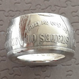 90% Silver Morgan Dollar Coin Ring 'eagle' Handmade In Sizes 6-16