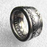 90% Silver US Morgan Dollar '1897' Date Coin Ring Handcrafted US Size 6-16