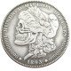 HOBO US Morgan Silver Plated Dollar skull zombie skeleton Copy Coin Type102