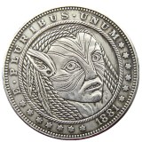 HOBO US Morgan Silver Plated Dollar skull zombie skeleton Copy Coin Type118