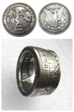 Hobo Coin US Morgan Dollar Silver Plated Ring Handcrafted US Size 6-16