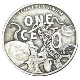 HOBO US Morgan Silver Plated Dollar skull zombie skeleton Copy Coin Type107