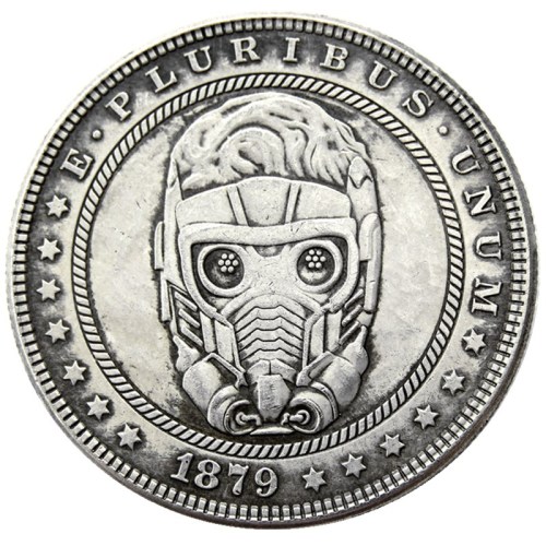 HOBO US Morgan Silver Plated Dollar skull zombie skeleton Copy Coin Type46