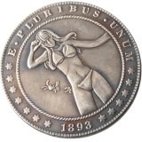 HOBO US Morgan Silver Plated Dollar skull zombie skeleton Copy Coin Type96