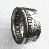 90% Silver US Morgan Dollar '1897' Date Coin Ring Handcrafted US Size 6-16