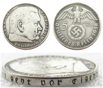 German WW2 Nazi 5 Mark 1938D Commemorative Coin Copy German WW2 Nazi 5 Mark 1938D Commemorative Coin Copy
