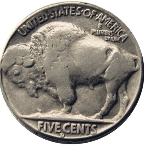 Hobo Nickel US 1937-D 3-Legged Buffalo Cent Nickel Rare Creative Funny Copy Coin Type 06