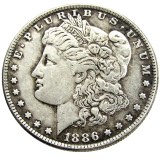 US 1886 Morgan Dollar Silver Plated Copy Coin