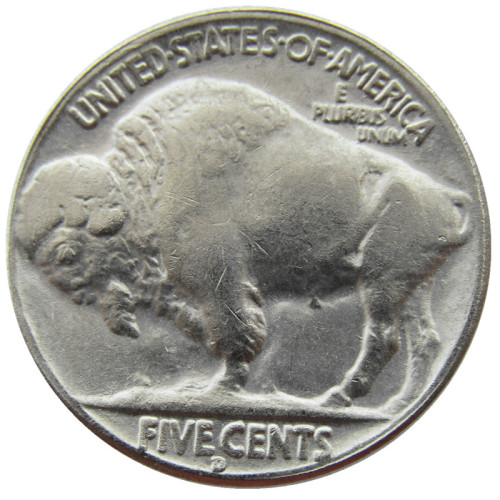 Hobo Nickel US 1937-D 3-Legged Buffalo Cent Nickel Rare Creative Funny Copy Coin Type 44
