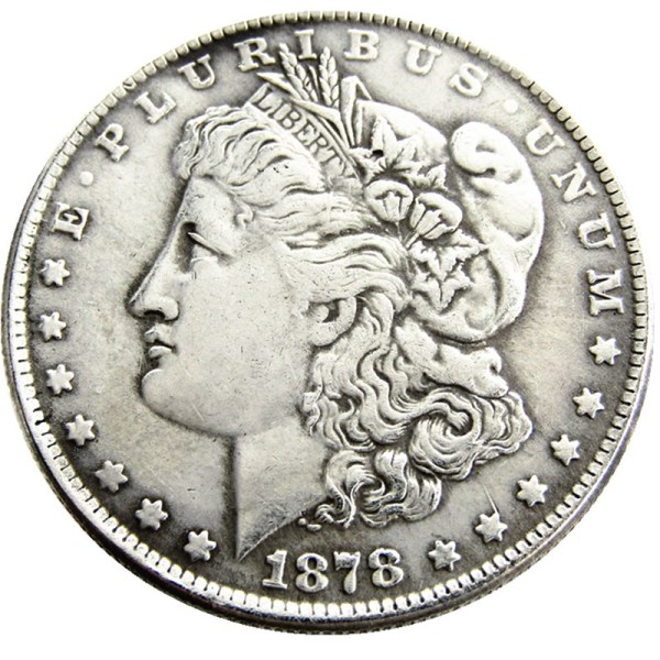 US 1878 Morgan Dollar Silver Plated Copy Coin