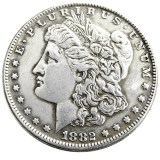 US 1882 Morgan Dollar Silver Plated Copy Coin