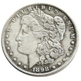 US 1898 Morgan Dollar Silver Plated Copy Coin