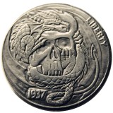 Hobo Nickel US 1937-D 3-Legged Buffalo Cent Nickel Rare Creative Funny Copy Coin Type 17