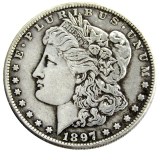 US 1897 Morgan Dollar Silver Plated Copy Coin