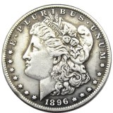 US 1896 Morgan Dollar Silver Plated Copy Coin