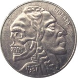 Hobo Nickel US 1937-D 3-Legged Buffalo Cent Nickel Rare Creative Funny Copy Coin Type 10