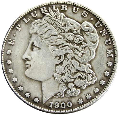 US 1900 Morgan Dollar Silver Plated Copy Coin